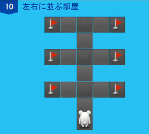 アルゴロジック1 １０ 左右に並ぶ部屋